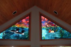 Loon/Wood Duck Trapezoid Window